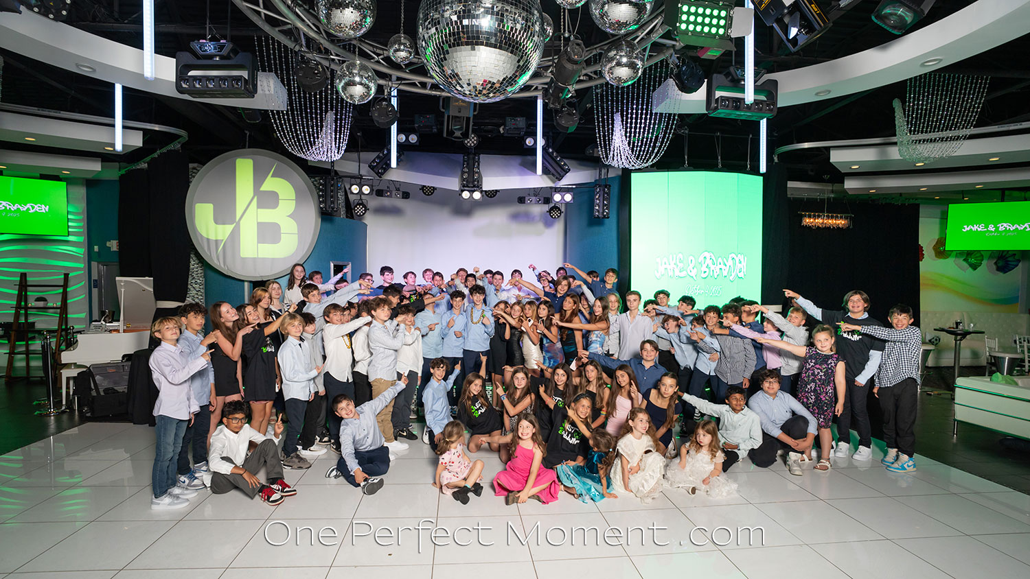 Bar Mitzvah party group photo NJ photographer