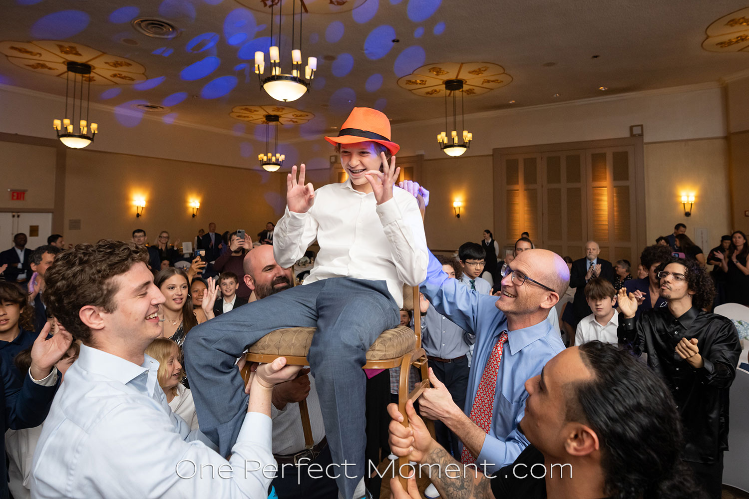 Bar Mitzvah party hora NJ photographer